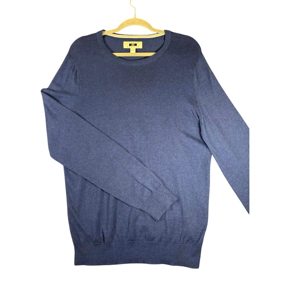 Joseph Abboud Navy Cashmere Blend Crewneck Sweater Men's L